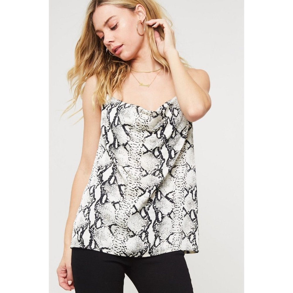 Promesa Snakeskin Cami